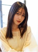 ツヤ髪×大人可愛いシンプルロング