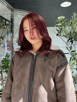 ヘアーアンドメイク ビス(HAIR&MAKE bis)&nbsp;ブリーチなしワインレッドカラー☆【多田華歌】