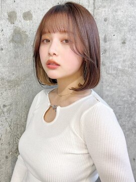 ハローバイシー 仙台(Hello by Sea) イメチェン×美髪[外はねボブ/ボブ/グレージュ]