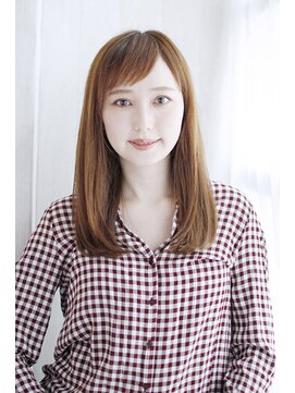 シュシュット(chouchoute) 美髪質改善ピンクブラウンエアリーロング切りっぱなしボブ/165