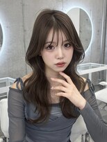 フォンズ(FONS)&nbsp;ブリーチなし透明感カラー/グレージュカラー/レイヤーロング