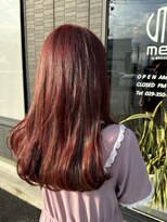 メルバイレガロ 水戸(mer by REGALO)&nbsp;ブリーチなしダブルカラー/ピンクレッド