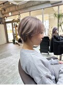 ハイトーンショート/ブリーチショート/小顔ショート/カット