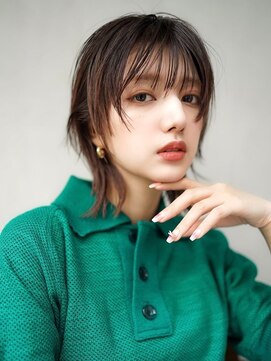 ギークス(GEEKS) 【GEEKS渋谷】渋谷ウルフ/小顔レイヤー/ピンクグレージュ/透明感