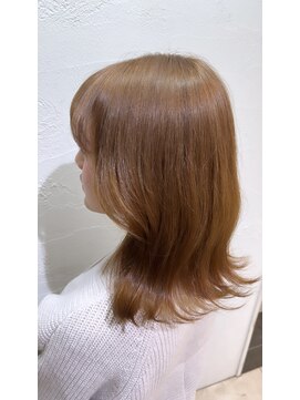 アジールヘア 所沢プロペ通り店(agir hair) ハイトーンミルクティー切りっぱなしメルティカラーブリーチ所沢