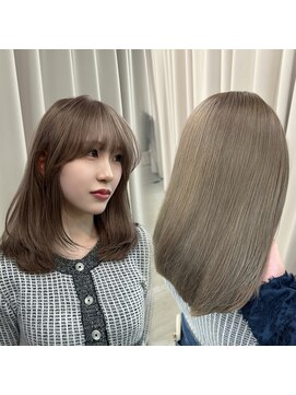 エトワール(ETOILE) 神戸三ノ宮ブラウンベージュダブルカラーケアブリーチ