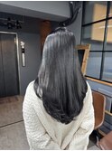 シンプルなのに洗練された透明感カラー／髪質改善トリートメント