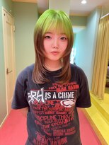 エマ(emma)&nbsp;【デザインカラー】キミドリとブラウンのルーツカラー