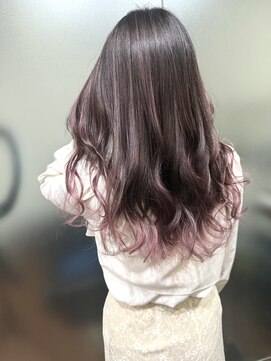 ワンスタイル(One style) 【ケアブリーチ2回】バレイヤージュ＋髪質改善トリートメント