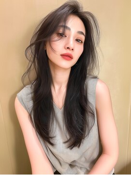 ラベストクズハ(LOVEST KUZUHA) ロングレイヤー/レイヤーカット/韓国風ヘア/ハッシュカット