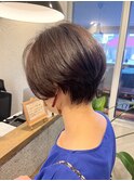 秋の暗めカラーショート◎大人美人×髪質改善バイカルテ