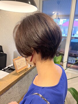 ファム 札幌大通(fam) 秋の暗めカラーショート◎大人美人×髪質改善バイカルテ