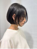 【髪質改善】うるおい縮毛矯正 ショートボブ 大人ボブ