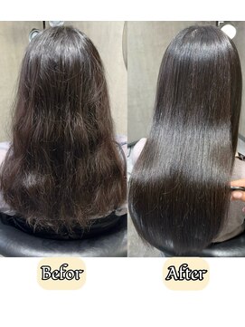 ヨンサンキュウ(439) 贅沢な【髪質改善】プラチナストレート