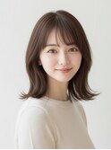 【ミディアムレイヤー】レイヤーカット/ミディアム/顔周りカット