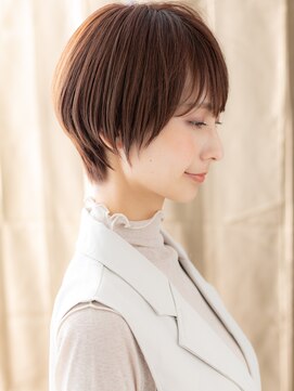 カバーヘア ブリス 志木南口駅前店(COVER HAIR bliss) 斜めバング前下がりコンパクトショートカットTd2志木30代40代