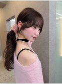 博多/顔周りカット/前髪/ワンホンレイヤー/おくれ毛