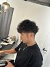 【メンズ特殊パーマ】 カット+波巻きスパイラル 8500円