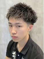 ジールサロン 学園の森店(ZEALSALON) テーパーフェード×スパイキーショート10代/20代