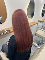 ナッティー バイ ヘッドライト 鎌ヶ谷駅前店(natty by HEADLIGHT)&nbsp;チェリーレッドピンク『川口真緒』Instagram→@mao.kawa