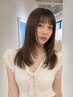 【トレンドレイヤー】顔まわりレイヤーカット＋透明感カラー＋AujuaTR ￥8800
