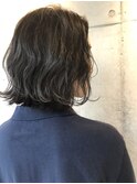 波ウェーブボブ×ハイライトグレージュ☆