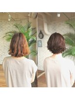 アフィナー 上大岡(Afinar)&nbsp;【上大岡/Afinar】ガーネットブラウン/前下がりグラボブ