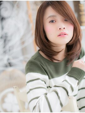 モッズヘア 越谷(mod's hair) ■大人可愛いワンカールひし形セミディ7-7★越谷20代30代40代