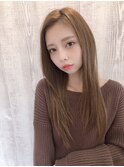 【anB】ベージュストレート