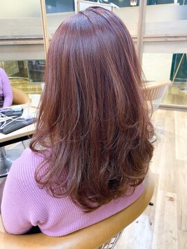 サンク ヘア アンド スパ パルシェ店(CINQ hair&spa) 《CINQ》勝見 ハイレイヤー×カシスピンク♪