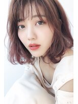 マックスビューティーギンザ(MAXBEAUTY GINZA)　&nbsp;小顔カットラベンダーベージュシースルーバング【銀座/銀座駅】