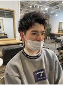 AOI 刈り上げ2ブロック短髪ヘア