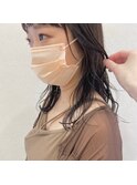 ≪ラフさが可愛いミディアムレイヤー♪≫うぶ毛インナーカラー
