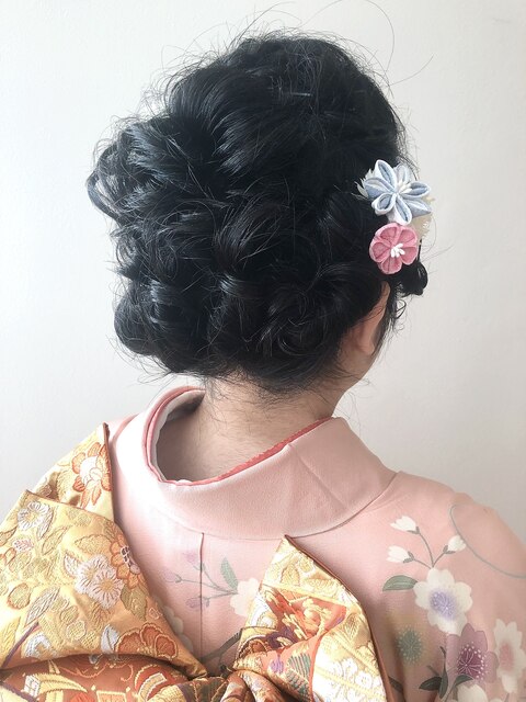 《CINQ》杉山　お着物ヘアセット