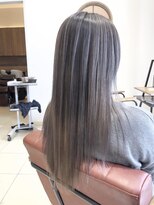 クアトログランシュ ひたちなか店(QUATRO×GranCieux)&nbsp;エアタッチバレイヤージュ×ホワイトグレージュ