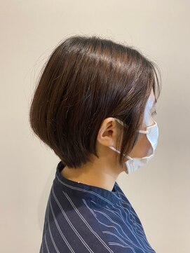 ニシオギ ヴォイス 西荻窪店(nishiogi voice) 似合わせショートカット×カラー【ナチュラルブラウン】
