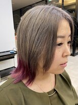 ヘアーアンドエステ ハラダ 滝ノ水店(Hair&Esthe Harada) グレージュ×ピンクパープル