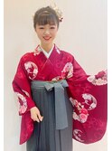 卒業式袴着付け&ヘアセット