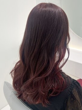 アールプラスヘアサロン(ar+ hair salon) レッドグラデーションカラー