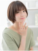シースルーバング小顔ナチュラルマッシュボブc5上尾20代30代40代