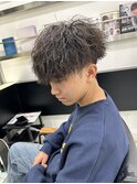MEN'S HAIR/ダークアッシュ/ニュアンスパーマ/韓国マッシュ