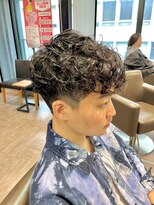 スタイル スマート サロン(STYLE smart salon)&nbsp;STYLE藤沢メンズマッシュ黒髪刈り上げスペインカールパーマ
