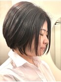 大人丸みショートボブ