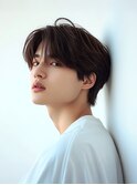 センターパート/韓国風マッシュ