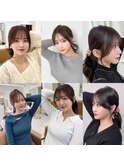 シースルーバング×まとめ髪アレンジ特集