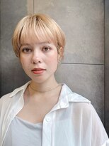 トルネード(TORNADO)&nbsp;丸みハイトーンショートミルクティーベージュマッシュK20250804