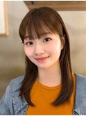 ★20代30代40代前髪ありイメチェンアンブレラカラーこなれミディ