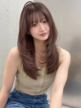 コードライン 箱崎宮前店(CODE.LINE) 《CODE.LINE》透明感ブラウン×レイヤーカット