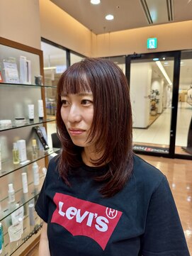 モッズ ヘア 二子玉川店(mod's hair) レイヤースタイル/ミディアムレイヤー／ミディアムヘア