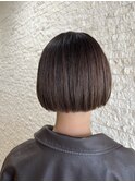 ミニボブ×髪質改善ストレート×ブリーチ